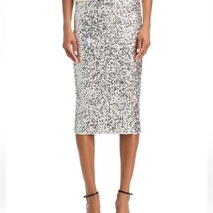 Sequin Midi Skirt - Exclusive (Aqua brand)